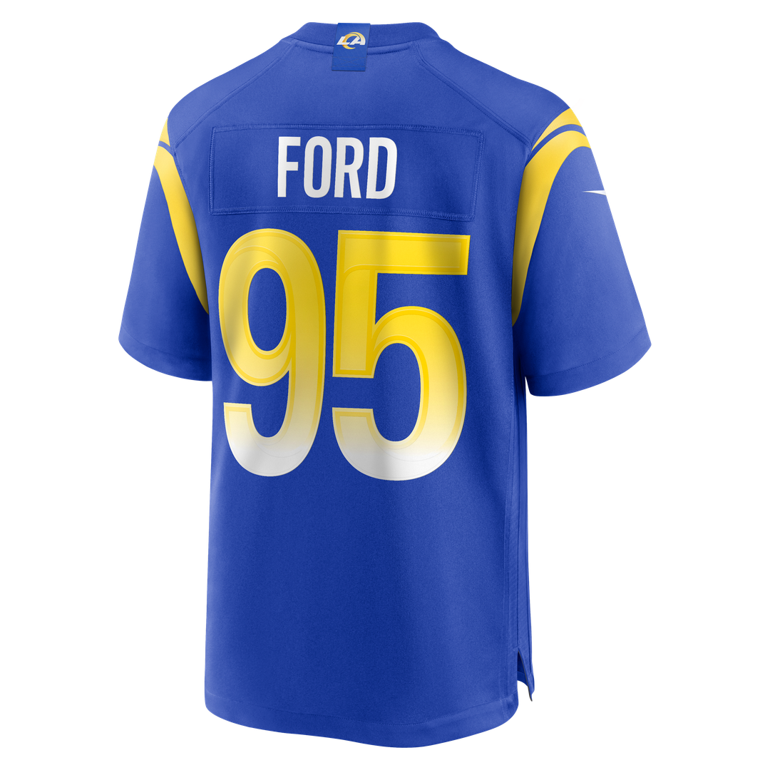 Los Angeles Rams Poona Ford Nike Royal Team Game Jersey product image 3, provided for visual reference and product detail