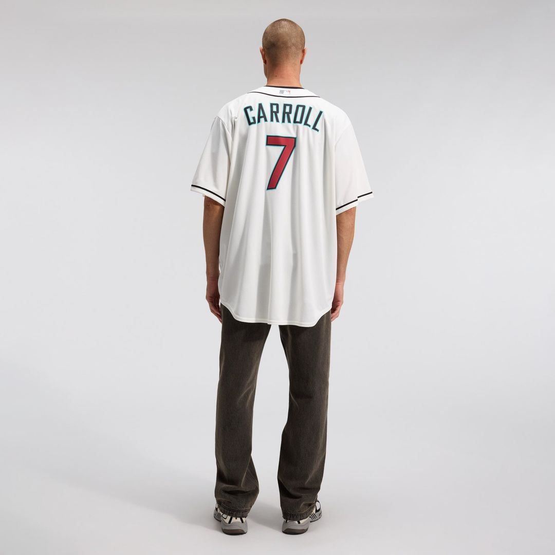 Arizona Diamondbacks Corbin Carroll Nike Cream Home Replica Jersey product image 5, provided for visual reference and