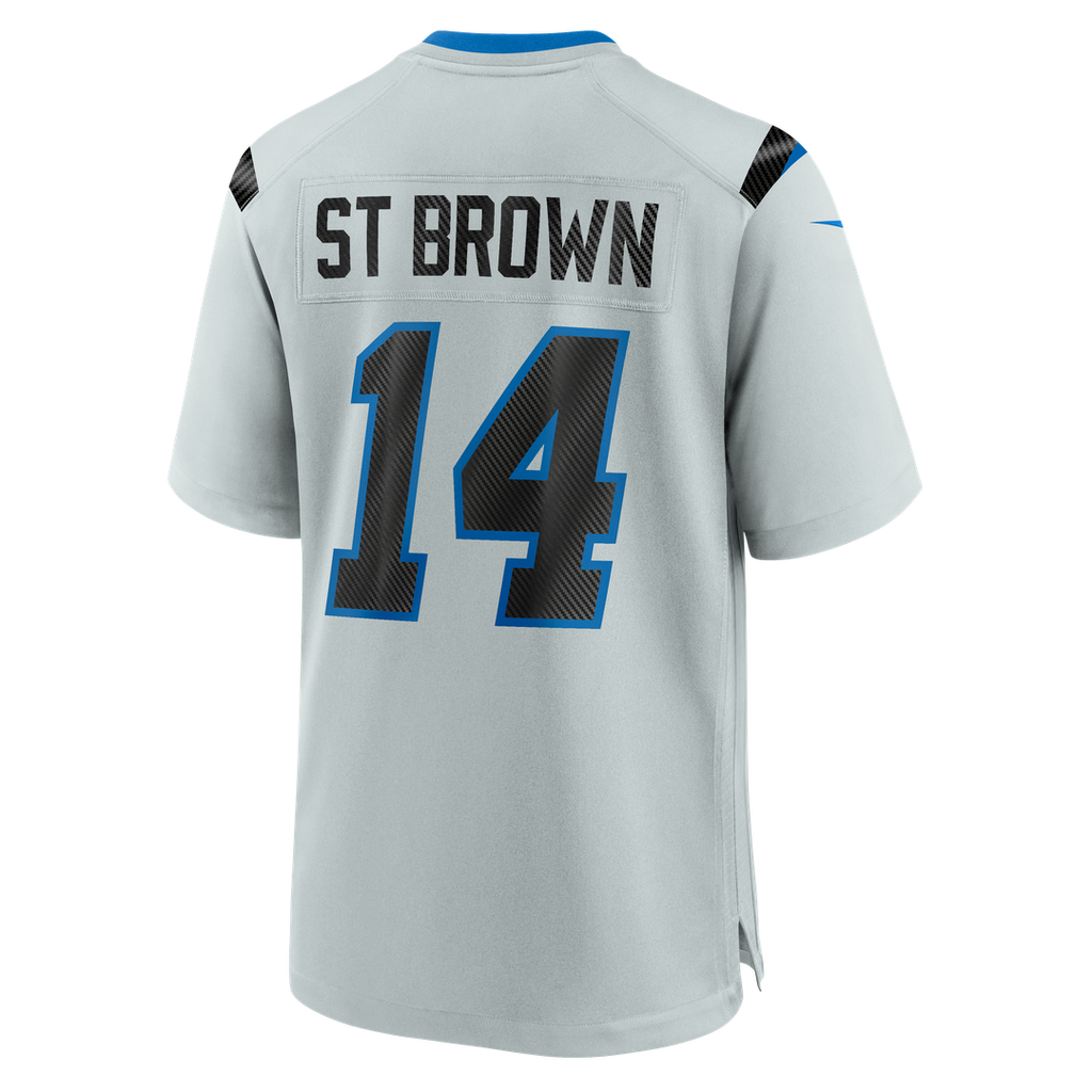 Detroit Lions Amon-Ra St. Brown Nike Silver 2026 Rivalries Collection Game Jersey product image 3, provided for visual