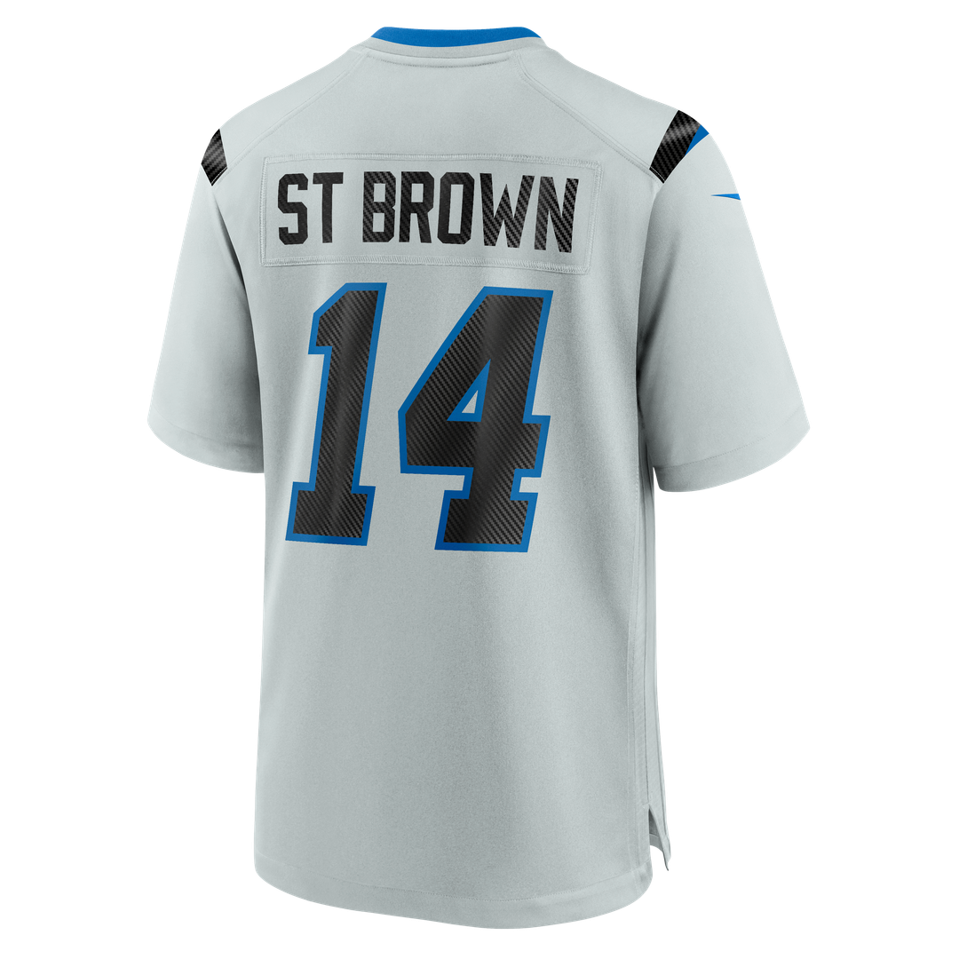 Detroit Lions Amon-Ra St. Brown Nike Silver 2026 Rivalries Collection Game Jersey product image 3, provided for visual