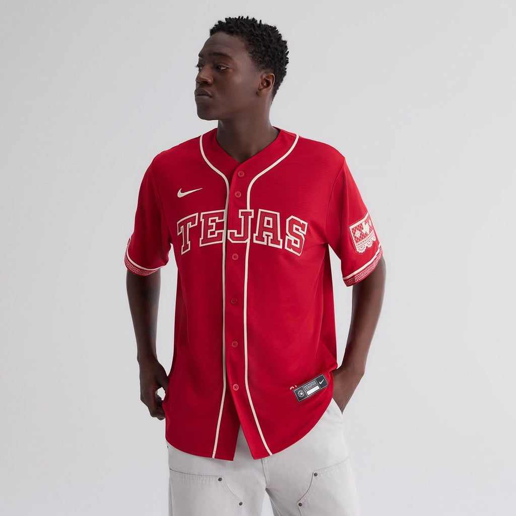Texas Rangers Nike Red 2026 City Connect Stadium Jersey product image 4, provided for visual reference and product detail