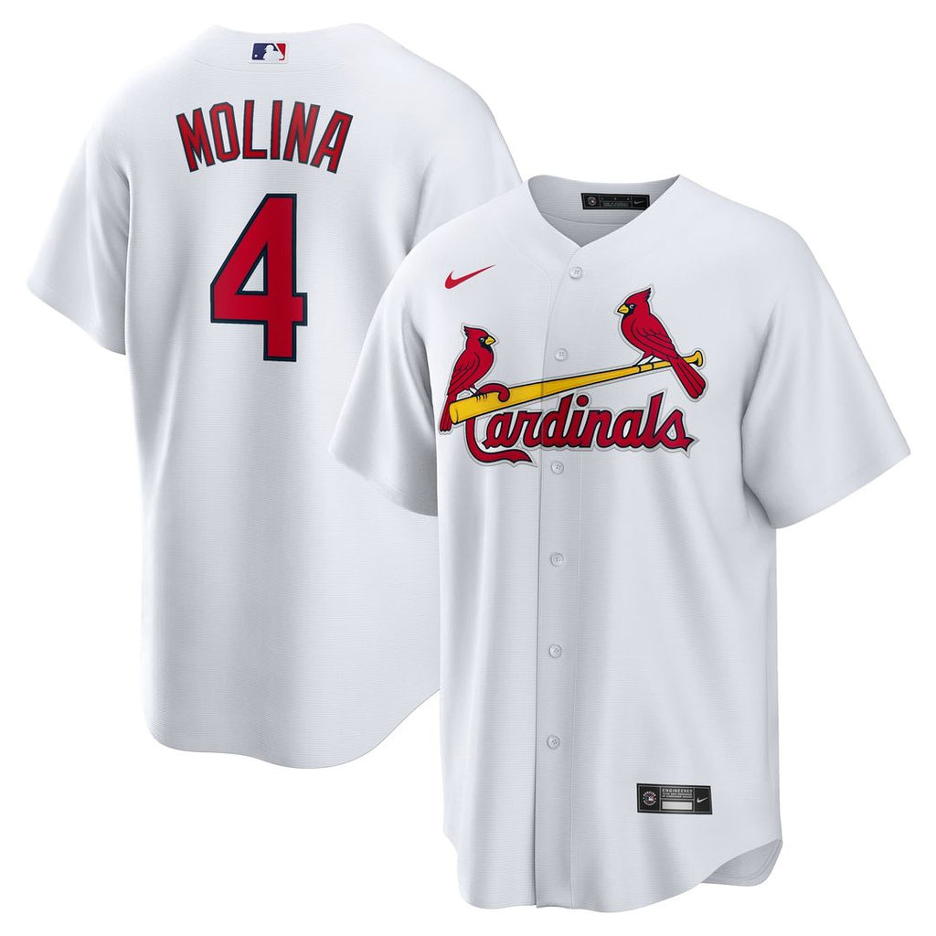 St. Louis Cardinals Yadier Molina Nike White Home Replica Retired Player Jersey product image 1, provided for visual