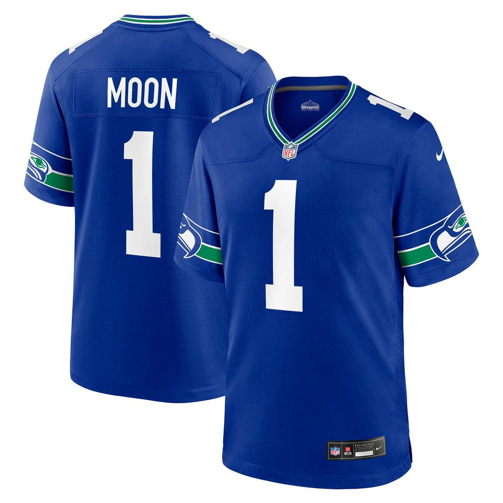 Seattle Seahawks Warren Moon Nike Royal Retired Player Alternate Game Jersey product image 1, provided for visual reference