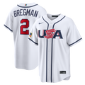 USA Baseball Alex Bregman Nike White 2026 World Baseball Classic Home Stadium Jersey product image 1, provided for visual