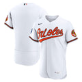 Baltimore Orioles Nike White Home Sponsor Patch Authentic Jersey product image 1, provided for visual reference and product