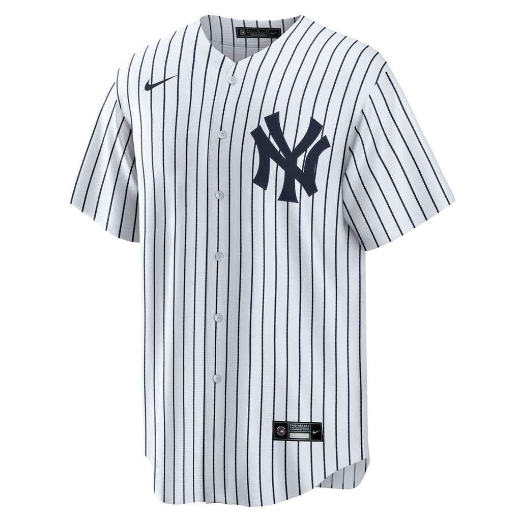 New York Yankees Giancarlo Stanton Nike White Home Replica Player Name Jersey product image 2, provided for visual reference