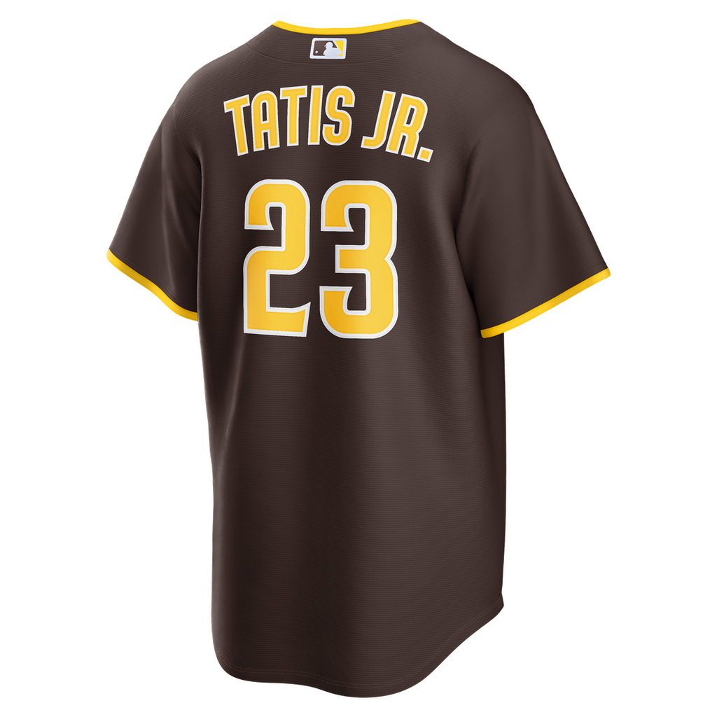 San Diego Padres Fernando Tatis Jr. Nike Brown Road Replica Jersey product image 6, provided for visual reference and