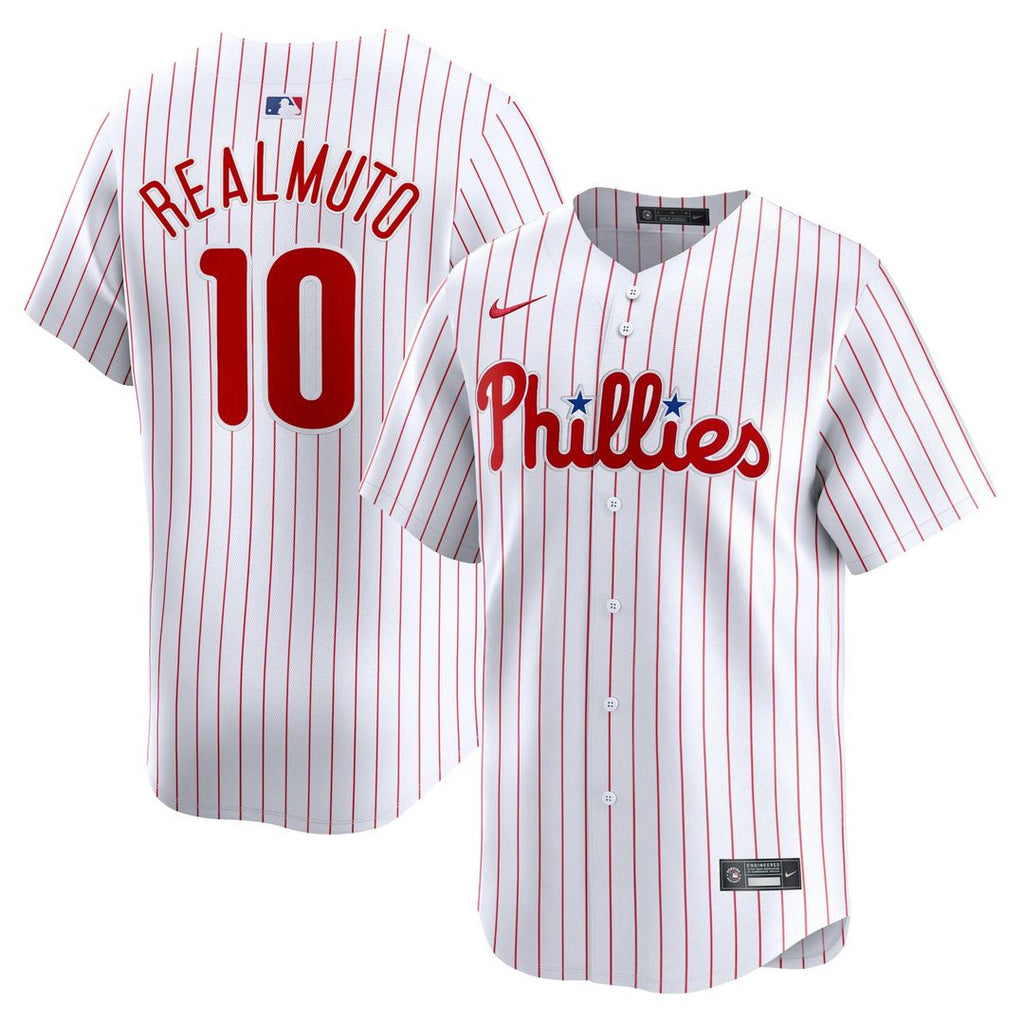 Philadelphia Phillies J.T. Realmuto Nike White Home Limited Player Jersey product image 1, provided for visual reference and