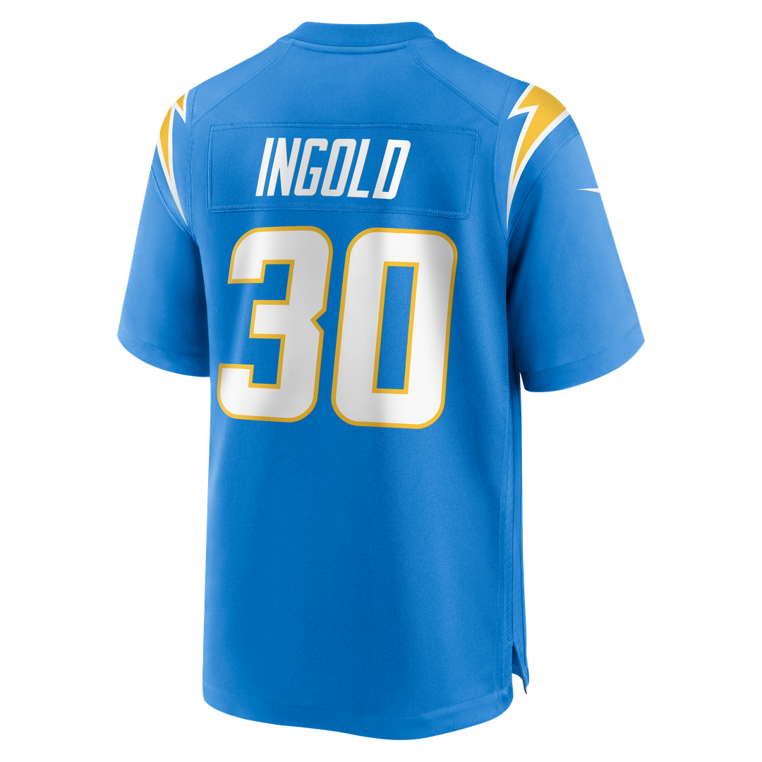 Los Angeles Chargers Alec Ingold Nike Powder Blue Team Game Jersey product image 5, provided for visual reference and