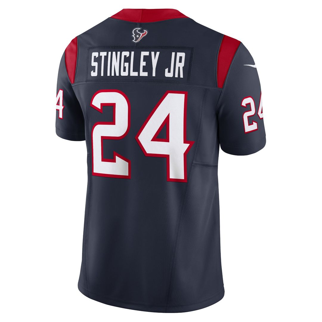 Houston Texans Derek Stingley Jr. Nike Navy Vapor F.U.S.E. Limited Jersey product image 3, provided for visual reference and