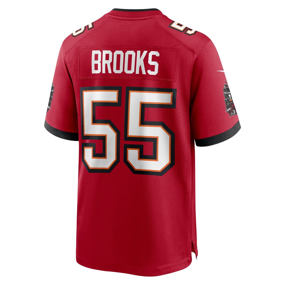 Tampa Bay Buccaneers Derrick Brooks Nike Red Retired Player Game Jersey product image 3, provided for visual reference and