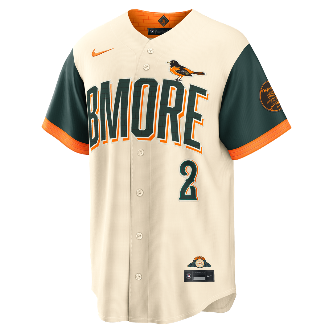 Baltimore Orioles Gunnar Henderson Nike Cream 2026 City Connect Stadium Jersey product image 2, provided for visual
