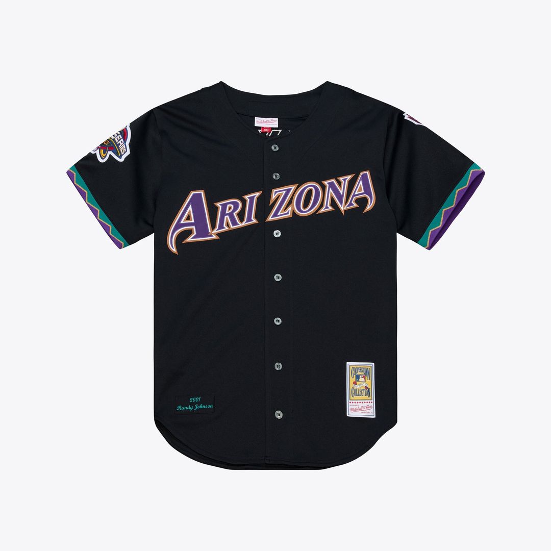 Arizona Diamondbacks Randy Johnson Mitchell & Ness Purple 2000 Throwback Authentic Jersey product image 21, provided for