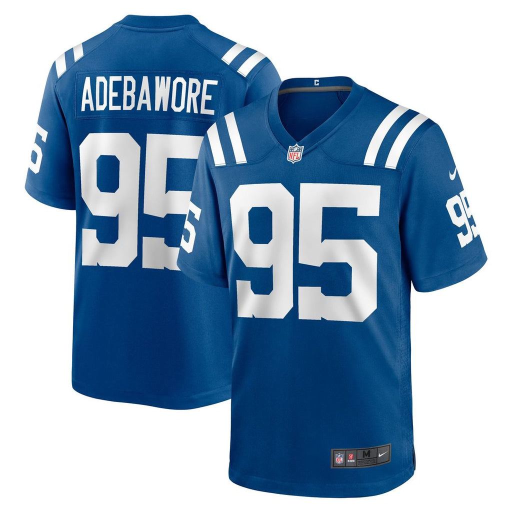 Indianapolis Colts Adetomiwa Adebawore Nike Royal Team Game Jersey product image 1, provided for visual reference and