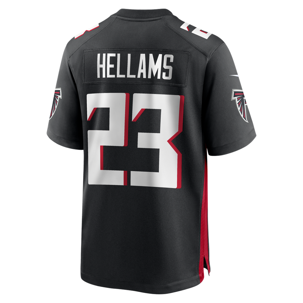 Atlanta Falcons DeMarcco Hellams Nike Black Team Game Jersey product image 3, provided for visual reference and product