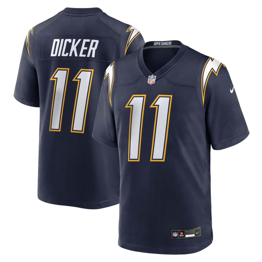 Los Angeles Chargers Cameron Dicker Nike Navy Alternate Game Jersey product image 4, provided for visual reference and