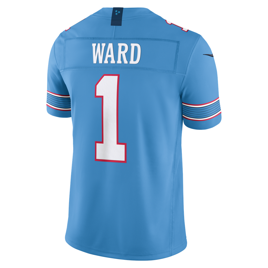 Tennessee Titans Cameron Ward Nike Light Blue Team Vapor F.U.S.E. Stitched Limited Jersey product image 16, provided for
