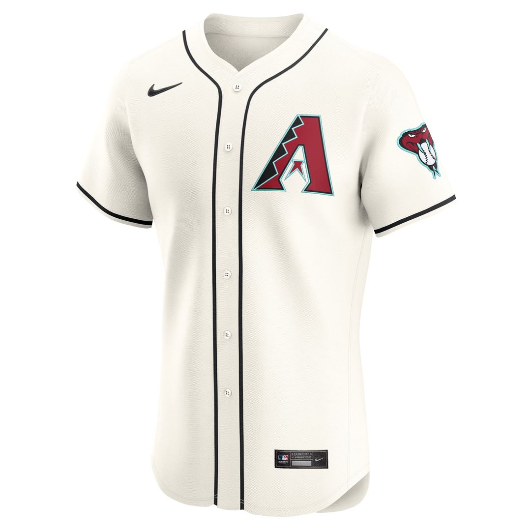 Arizona Diamondbacks Nike Cream Elite Jersey product image 2, provided for visual reference and product detail review