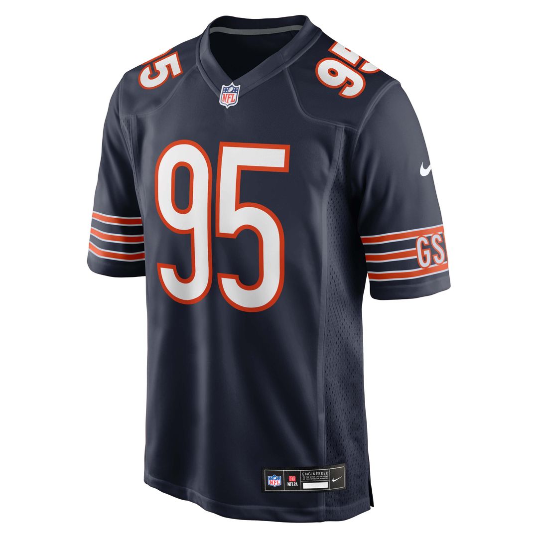 Chicago Bears Shemar Turner Nike Navy Team Game Jersey product image 2, provided for visual reference and product detail