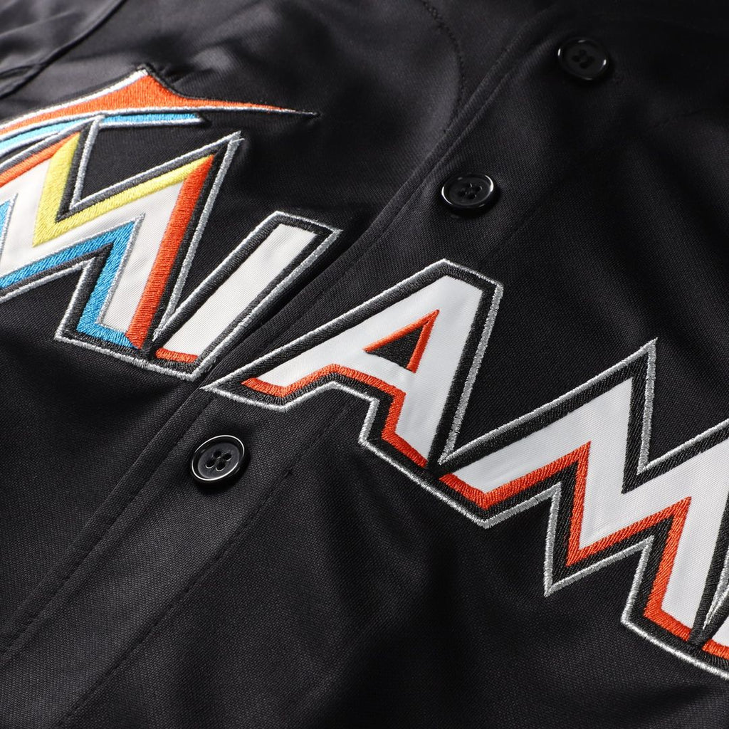 Miami Marlins Jose Fernandez Mitchell & Ness Black Authentic Batting Practice Jersey product image 4, provided for visual