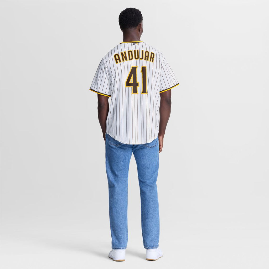 San Diego Padres Miguel Andujar Nike White Home Replica Jersey product image 5, provided for visual reference and product