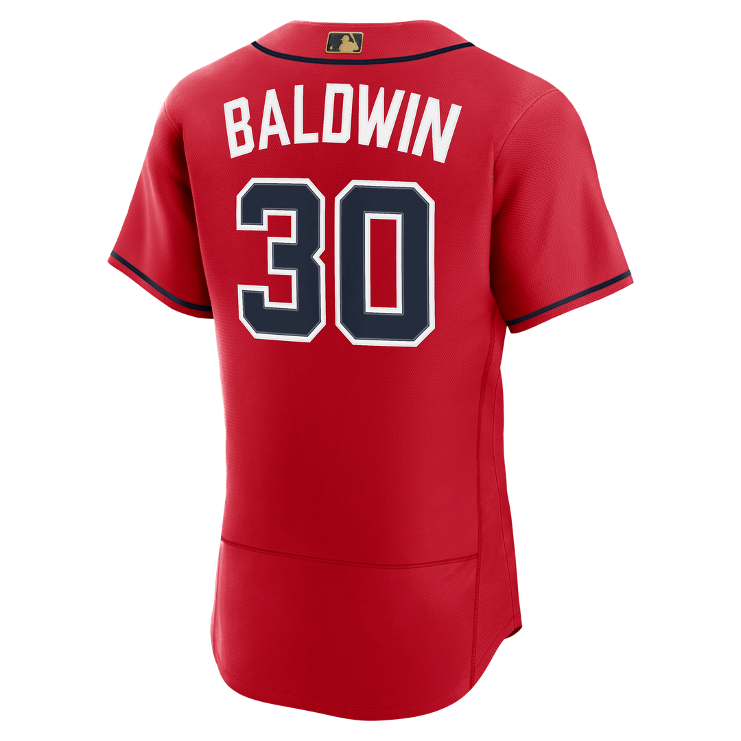 Atlanta Braves Drake Baldwin Nike Red MLB Awards Authentic Jersey product image 3, provided for visual reference and product