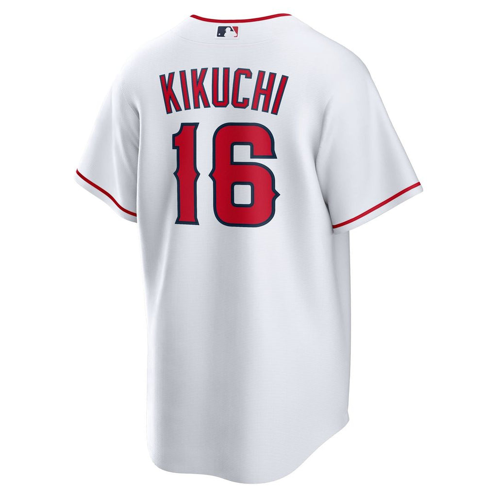 Los Angeles Angels Yusei Kikuchi Nike White Home Replica Jersey product image 3, provided for visual reference and product