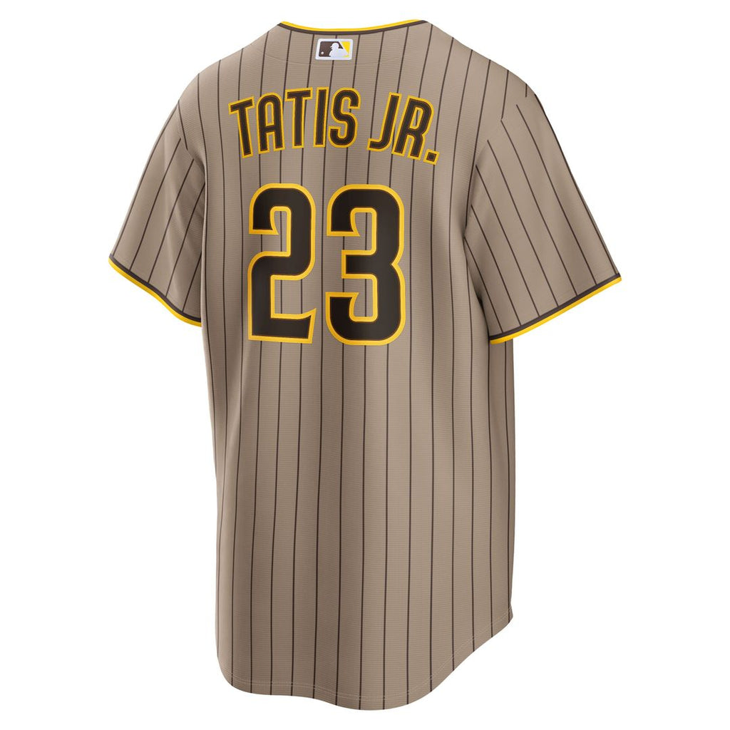 San Diego Padres Fernando Tatis Jr. Nike Brown Road Replica Jersey product image 9, provided for visual reference and