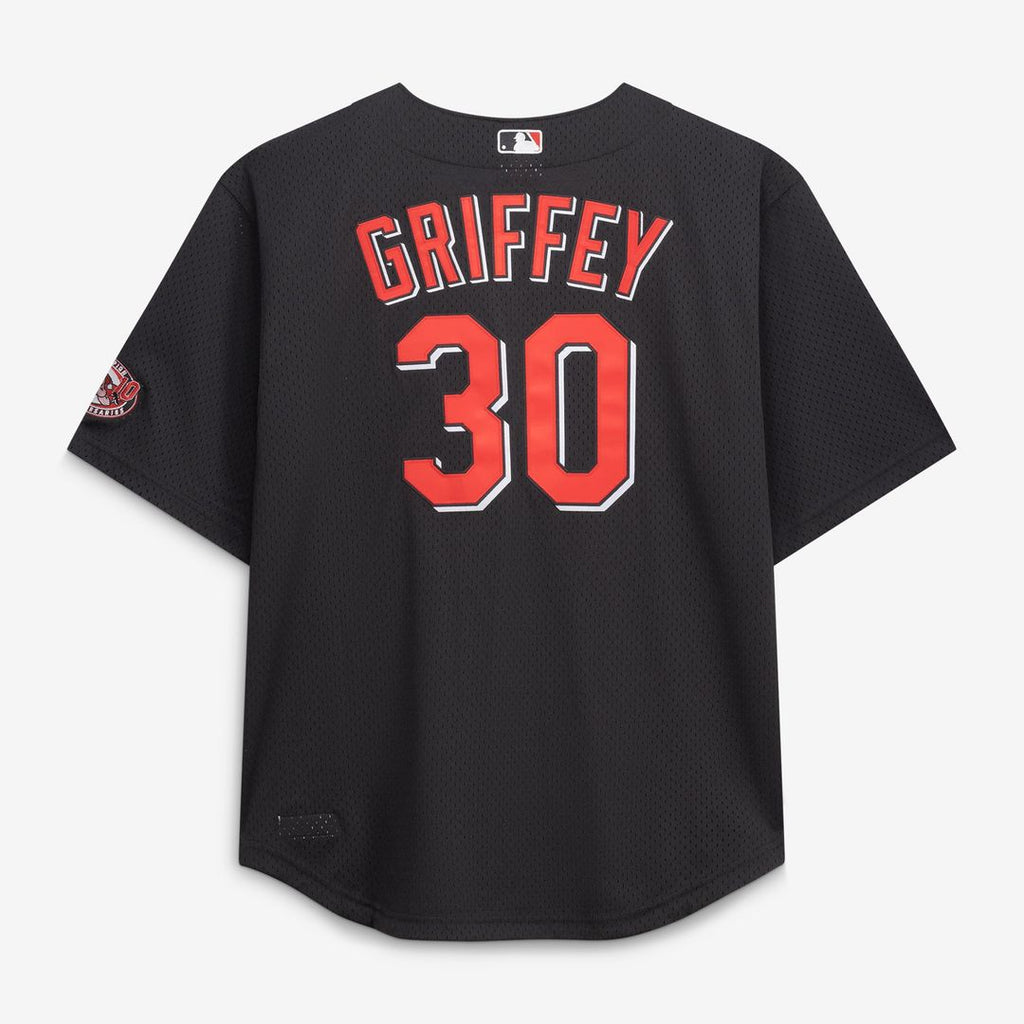 Cincinnati Reds Ken Griffey Jr. Mitchell & Ness Black Big & Tall Cooperstown Mesh Batting Practice Jersey product image 3,