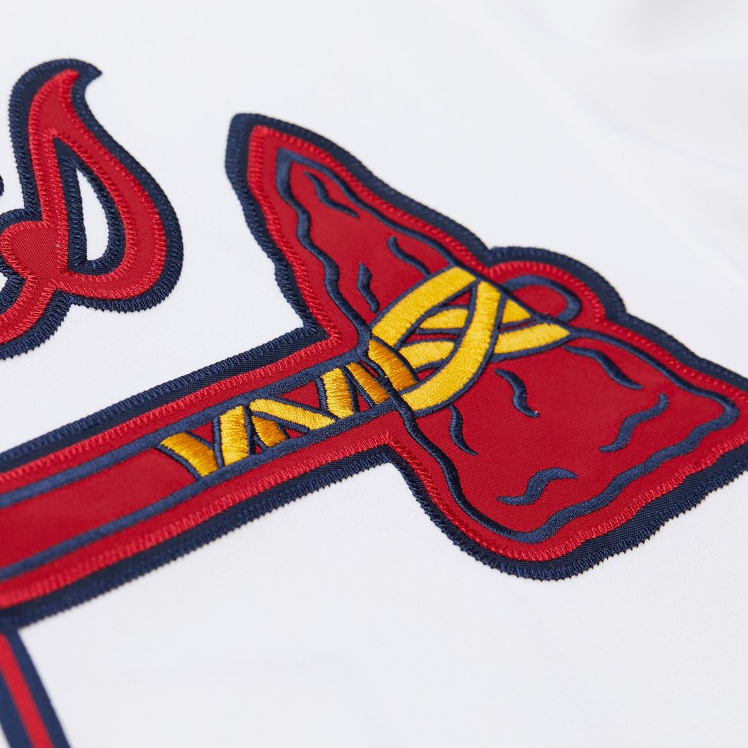 Atlanta Braves Deion Sanders Mitchell & Ness White Cooperstown Collection 1992 Authentic Jersey product image 5, provided
