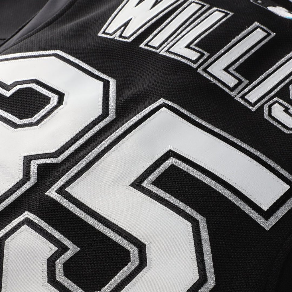 Florida Marlins Dontrelle Willis Mitchell & Ness Black Cooperstown Collection Mesh Batting Practice Button-Up Jersey product