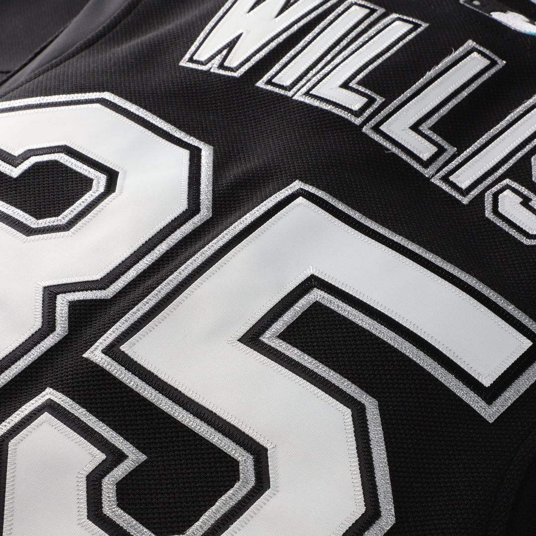 Florida Marlins Dontrelle Willis Mitchell & Ness Black Cooperstown Collection Mesh Batting Practice Button-Up Jersey product