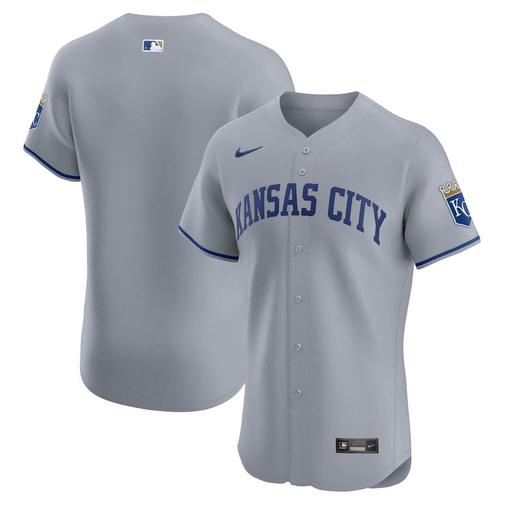 Kansas City Royals Nike White Home Elite Jersey product image 7, provided for visual reference and product detail review