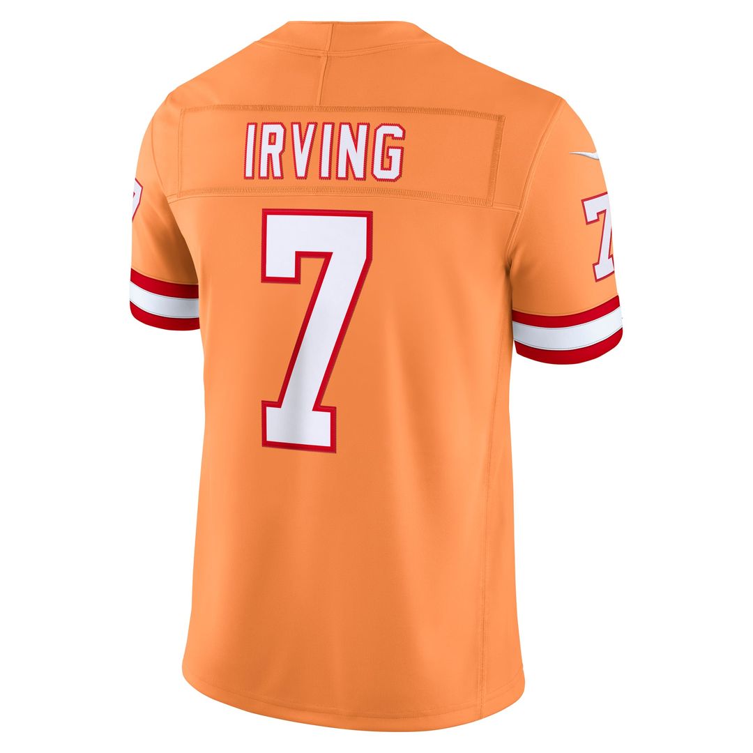 Tampa Bay Buccaneers Bucky Irving Nike Creamsicle Alternate Vapor F.U.S.E. Stitched Limited Jersey product image 3, provided