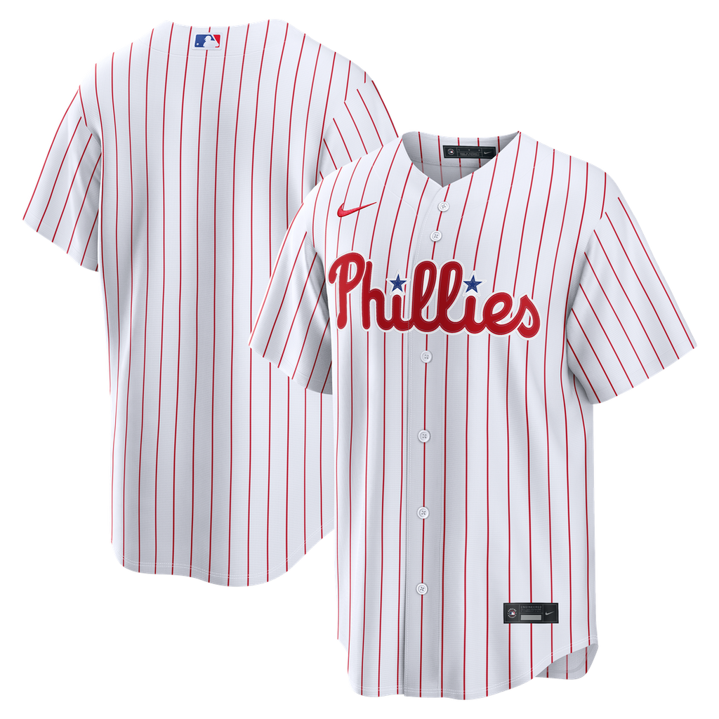 Philadelphia Phillies Nike White Home Replica Jersey product image 1, provided for visual reference and product detail review