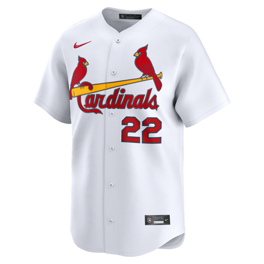 St. Louis Cardinals Joshua Báez Nike White Home Limited Player Jersey product image 2, provided for visual reference and