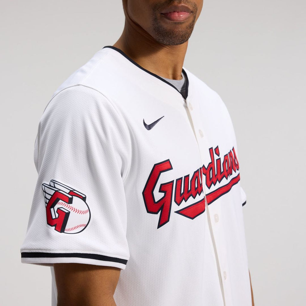 Cleveland Guardians Jose Ramirez Nike White Home Limited Player Jersey product image 6, provided for visual reference and