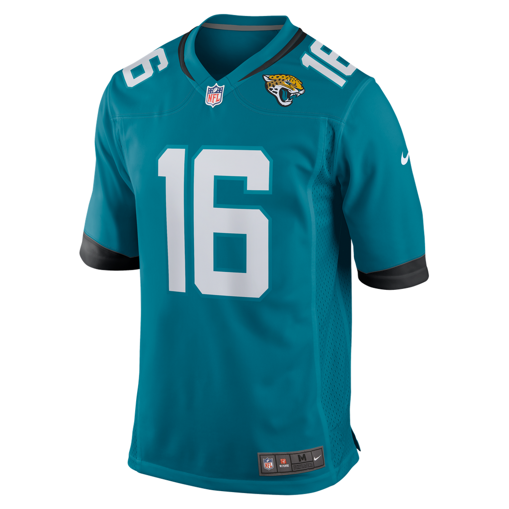Jacksonville Jaguars Trevor Lawrence Nike Teal Home Game Jersey product image 6, provided for visual reference and product