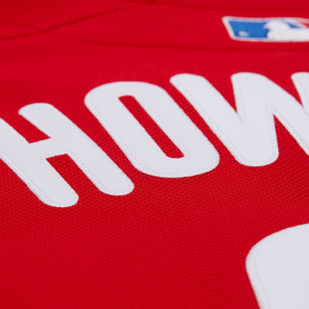 Philadelphia Phillies Ryan Howard Mitchell & Ness Red Big & Tall Cooperstown Mesh Batting Practice Jersey product image 9,