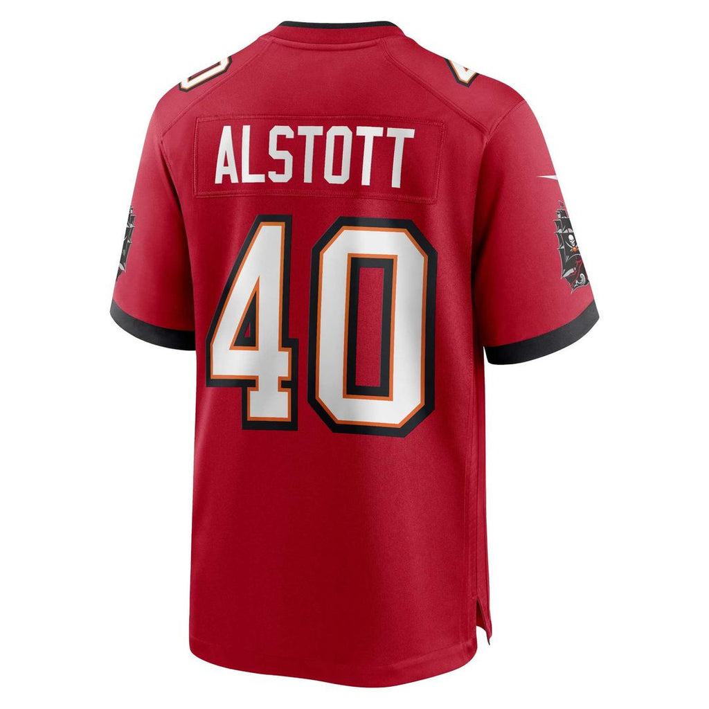 Tampa Bay Buccaneers Mike Alstott Nike Red Retired Player Game Jersey product image 4, provided for visual reference and