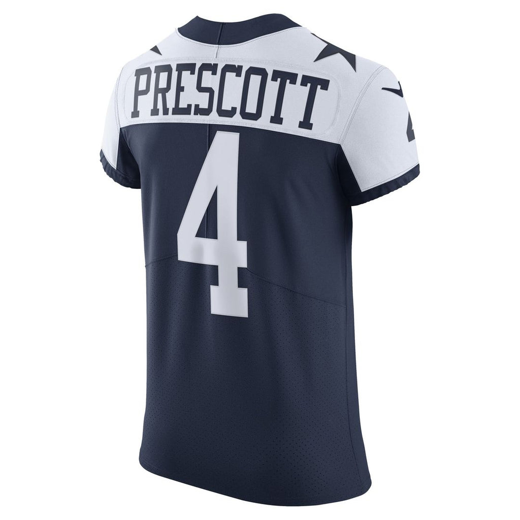 Dallas Cowboys Dak Prescott Nike Navy Alternate Vapor Elite Player Jersey product image 6, provided for visual reference and