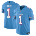 Tennessee Titans Cameron Ward Nike Light Blue Team Vapor F.U.S.E. Stitched Limited Jersey product image 1, provided for