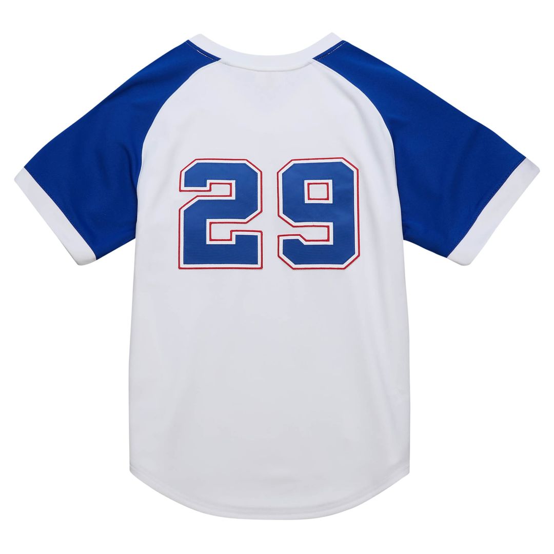 Atlanta Braves John Smoltz Mitchell & Ness White 2004 Cooperstown Collection Authentic Throwback Jersey product image 3,