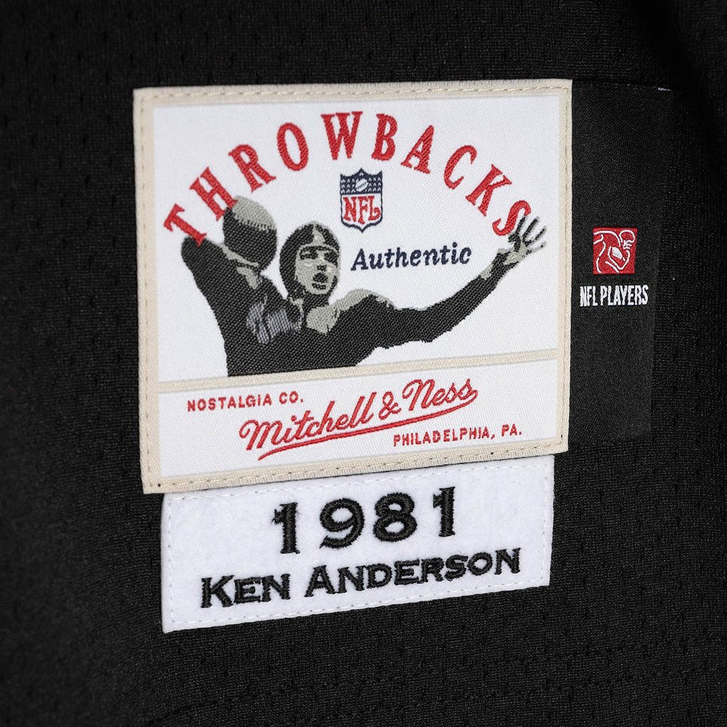 Cincinnati Bengals 1981 Ken Anderson Mitchell & Ness Black Authentic Throwback Retired Player Jersey product image 5,