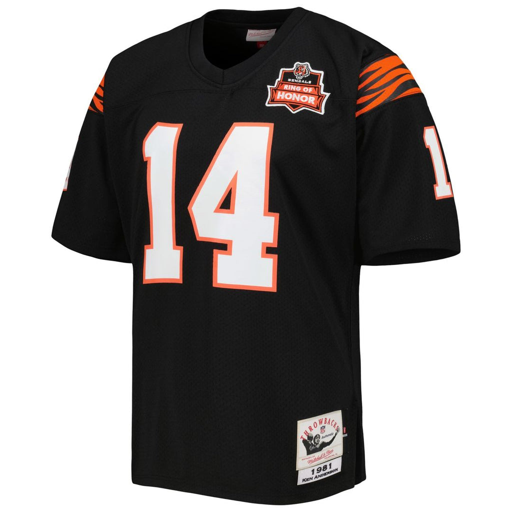 Cincinnati Bengals 1981 Ken Anderson Mitchell & Ness Black Authentic Throwback Retired Player Jersey product image 2,