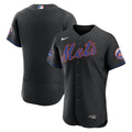 New York Mets Nike Black Alternate Sponsor Patch Authentic Jersey product image 1, provided for visual reference and product