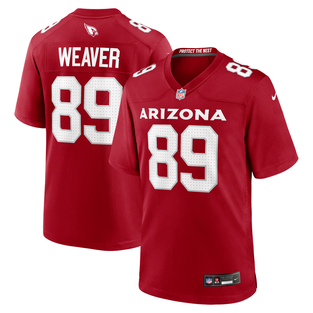 Arizona Cardinals Xavier Weaver Nike Cardinal Team Game Jersey product image 1, provided for visual reference and product