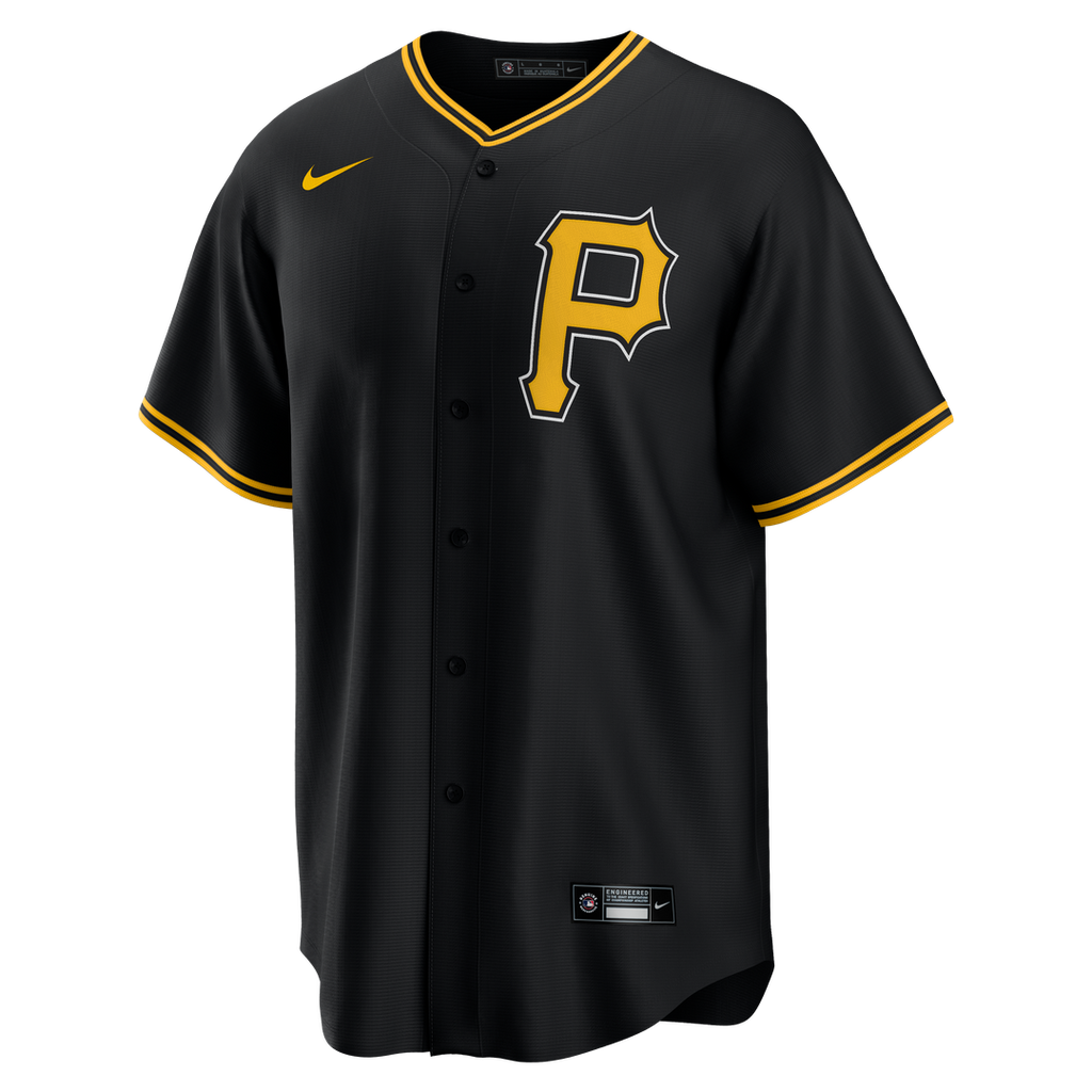 Pittsburgh Pirates Nike Black Alternate Replica Team Jersey product image 5, provided for visual reference and product