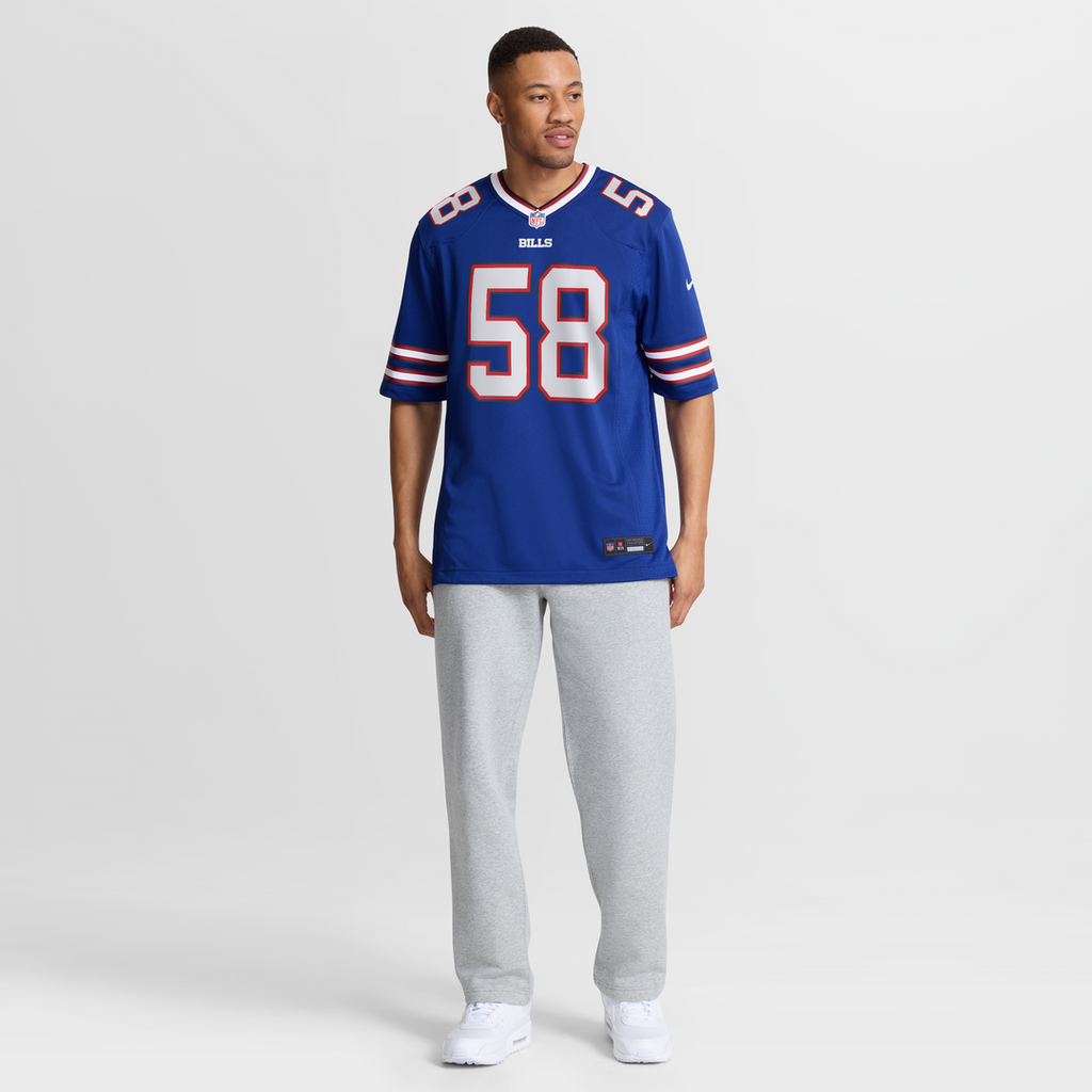 Buffalo Bills Matt Milano Nike Royal Game Player Jersey product image 15, provided for visual reference and product detail