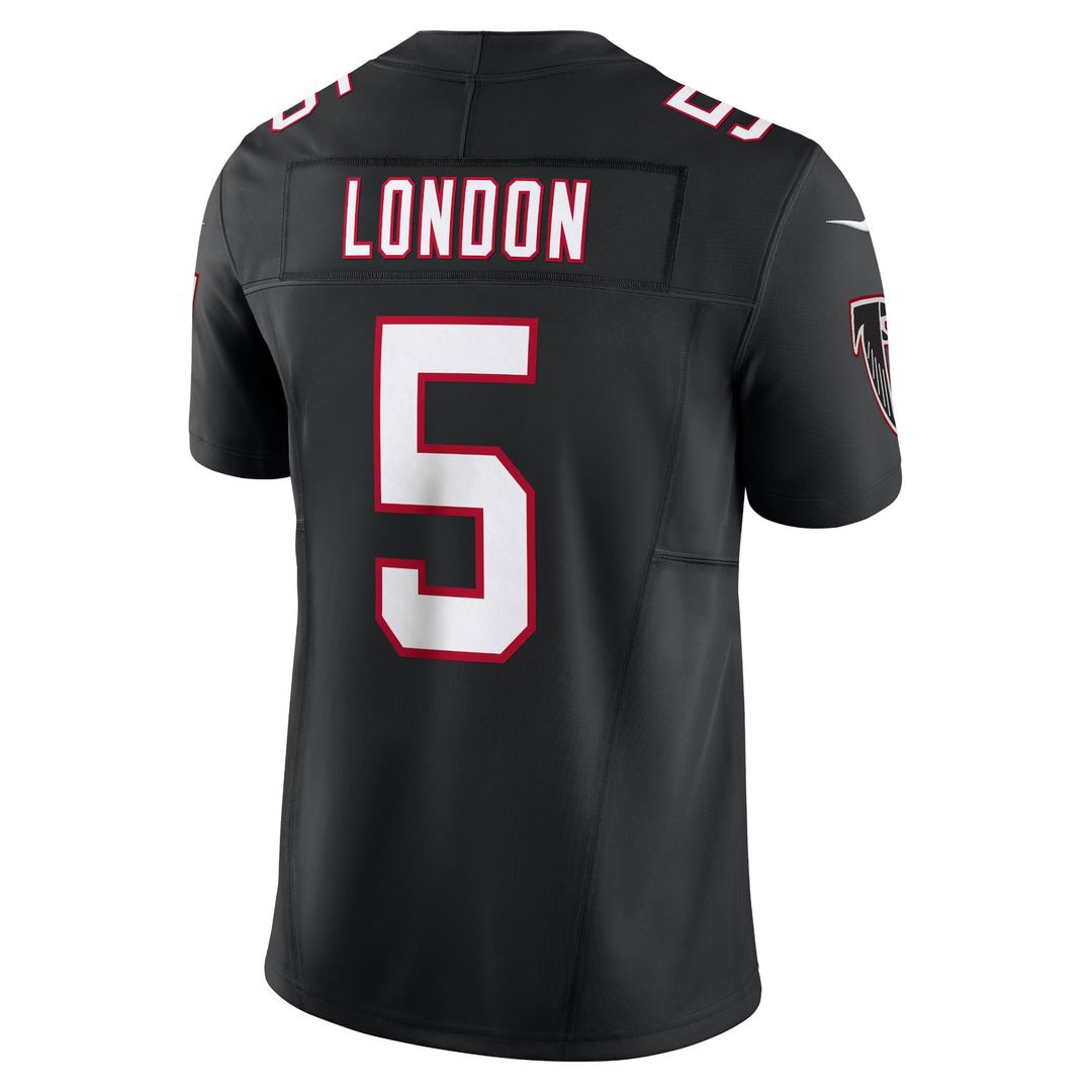 Atlanta Falcons Drake London Nike Black Vapor F.U.S.E. Limited Jersey product image 3, provided for visual reference and